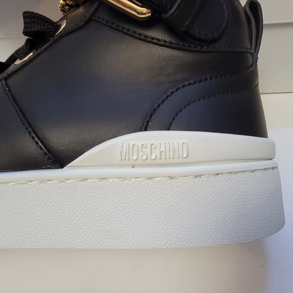 MOSCHINO Logo High-top Sneakers - Picture 9 of 13